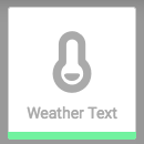 Weather Text Complication Icon